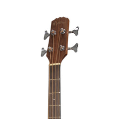 Martinez 'Natural Series' Solid Spruce Top Acoustic-Electric Cutaway Bass Guitar (Open Pore)