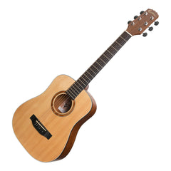 Martinez 'Natural Series' Spruce Top Acoustic-Electric Babe Traveller Guitar (Open Pore)