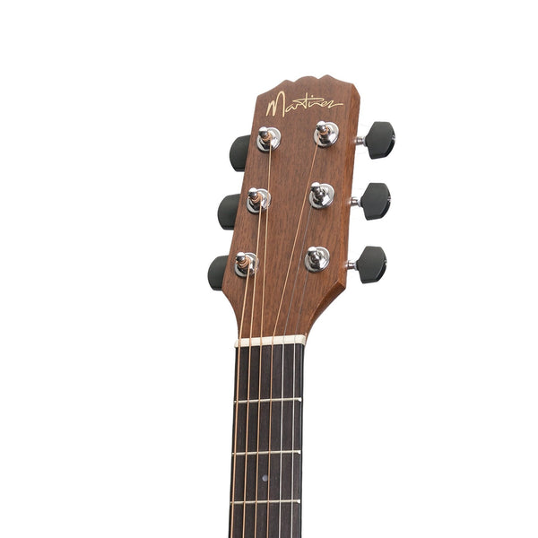 Martinez 'Natural Series' Spruce Top Acoustic-Electric Babe Traveller Guitar (Open Pore)