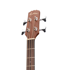 Martinez 'Natural Series' Spruce Top Acoustic-Electric Cutaway Bass Guitar (Open Pore)