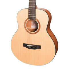 Martinez 'Natural Series' Spruce Top Acoustic-Electric Mini Short Scale Guitar (Open Pore)