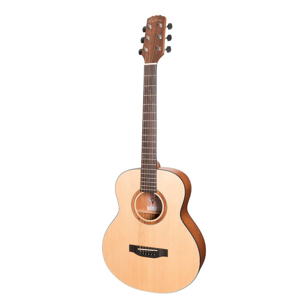 Martinez 'Natural Series' Spruce Top Acoustic-Electric Mini Short Scale Guitar (Open Pore)-MNS-15-SOP