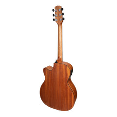 Martinez 'Natural Series' Spruce Top Acoustic-Electric Small Body Cutaway Guitar (Open Pore)