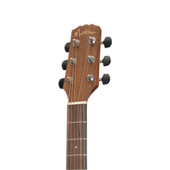 Martinez 'Natural Series' Spruce Top Acoustic-Electric Small Body Cutaway Guitar (Open Pore)