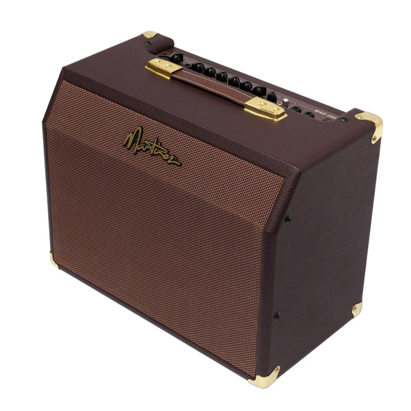 Martinez Retro-Style 25 Watt Acoustic Guitar Amplifier with Reverb (Brown Vinyl)