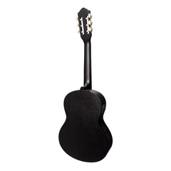 Martinez 'Slim Jim' 3/4 Size Student Classical Guitar Pack with Built In Tuner (Black)