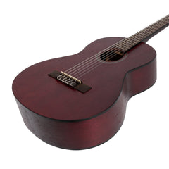 Martinez 'Slim Jim' 3/4 Size Student Classical Guitar Pack with Built In Tuner (Red)