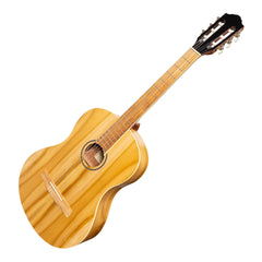 Martinez 'Slim Jim' Full Size Electric Classical Guitar Pack with Pickup/Tuner (Jati-Teakwood)