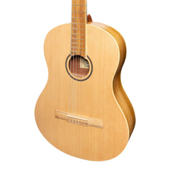 Martinez 'Slim Jim' Full Size Student Classical Guitar Pack with Built In Tuner (Spruce/Jati-Teakwood)