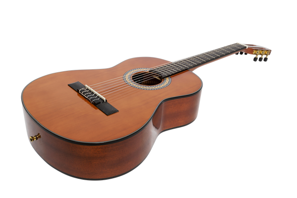 Martinez 'Slim Jim' G-Series 3/4 Size Classical Guitar with Built-in Tuner (Natural-Gloss)