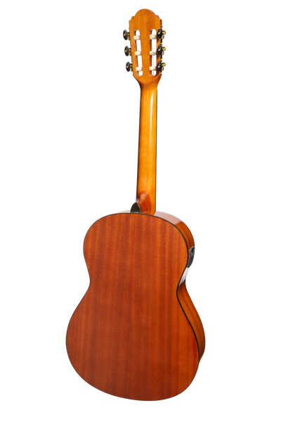 Martinez 'Slim Jim' G-Series Full Size Student Classical Guitar Pack with Built In Tuner (Natural-Gloss)