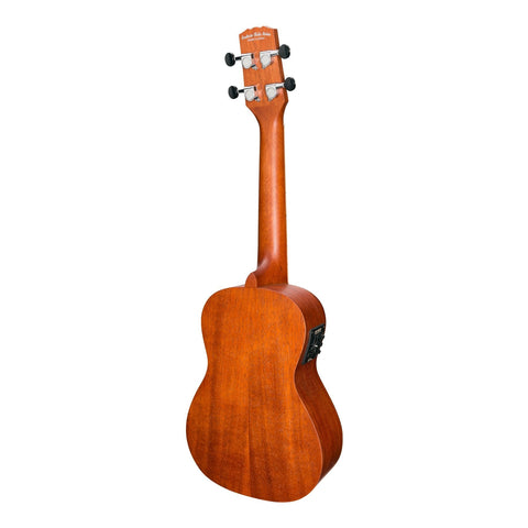 Martinez 'Southern Belle 6 Series' Mahogany Solid Top Electric Concert Ukulele with Hard Case (Sunburst)