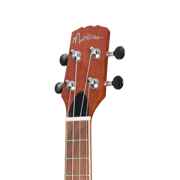 Martinez 'Southern Belle 6 Series' Mahogany Solid Top Electric Cutaway Tenor Ukulele with Hard Case (Sunburst)