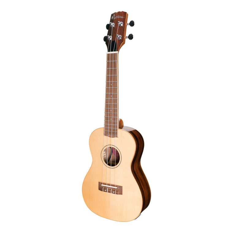 Martinez 'Southern Belle 7 Series' Spruce Solid Top Electric Concert Ukulele with Hard Case (Natural Gloss)