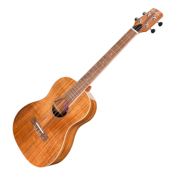 Martinez 'Southern Belle 8 Series' Koa Solid Top Electric Baritone Ukulele with Hard Case (Natural Gloss)