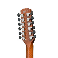 Martinez 'Southern Star Series' Koa Solid Top 12-String Acoustic-Electric TS-Mini Guitar (Natural Gloss)