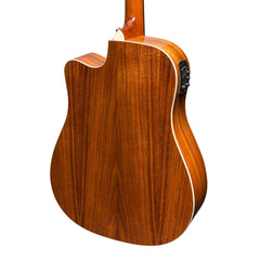 Martinez 'Southern Star Series' Koa Solid Top Acoustic-Electric Dreadnought Cutaway Guitar (Natural Gloss)