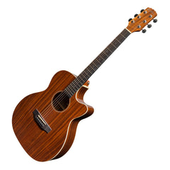 Martinez 'Southern Star Series' Koa Solid Top Acoustic-Electric Small Body Cutaway Guitar (Natural Gloss)