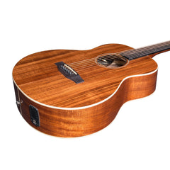 Martinez 'Southern Star Series' Koa Solid Top Acoustic-Electric TS-Mini Guitar (Natural Gloss)