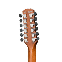 Martinez 'Southern Star Series' Koa Solid Top Left Handed 12-String Acoustic-Electric TS-Mini Guitar (Natural Gloss)