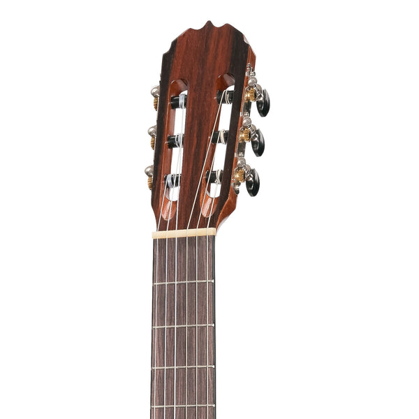 Martinez 'Southern Star Series' Left Handed Spruce Solid Top Acoustic-Electric Classical Cutaway Guitar (Natural Gloss)