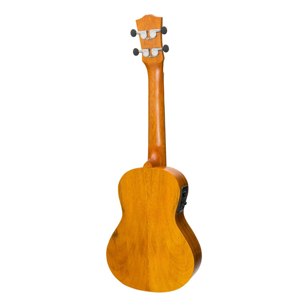 Mojo 'A30 Series' All Acacia Electric Concert Ukulele with Built-in Tuner (Natural Satin)