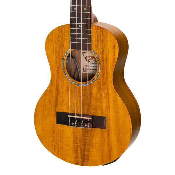 Mojo 'A30 Series' All Acacia Electric Tenor Ukulele with Built-in Tuner (Natural Satin)