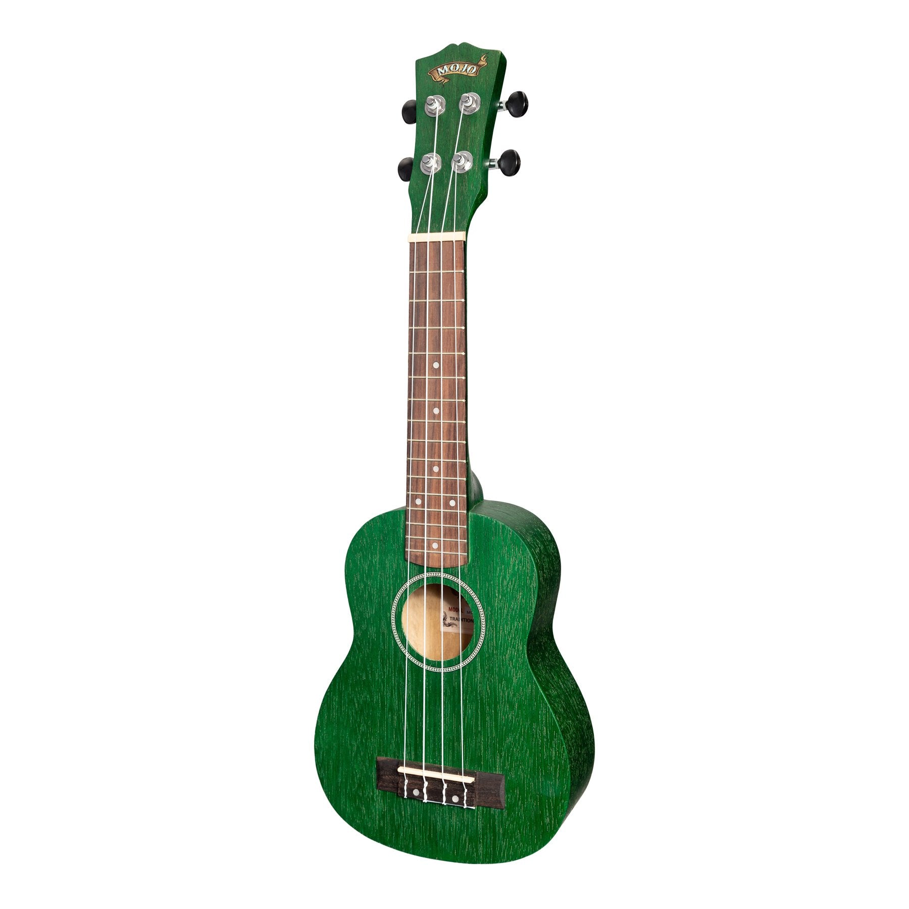 Mojo 'Colour Series' Soprano Ukulele (Green)-MSU-C66-TGR