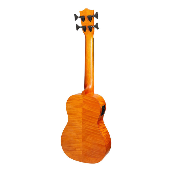 Mojo Flamed Okoume 30" Electric Bass Ukulele (Yellowburst)