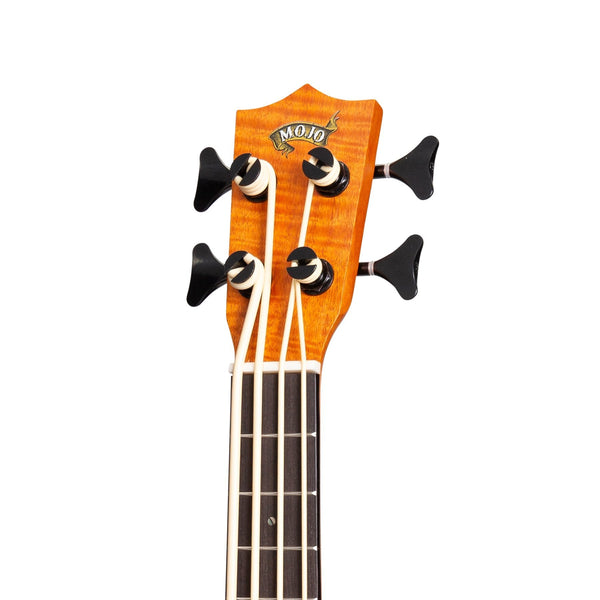 Mojo Flamed Okoume 30" Electric Bass Ukulele (Yellowburst)