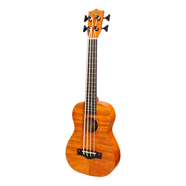 Mojo Flamed Okoume 30" Electric Bass Ukulele (Yellowburst)-MBU-02-YG