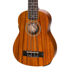 Mojo 'K20 Series' All Koa Electric Soprano Ukulele with Built-in Tuner (Natural Satin)