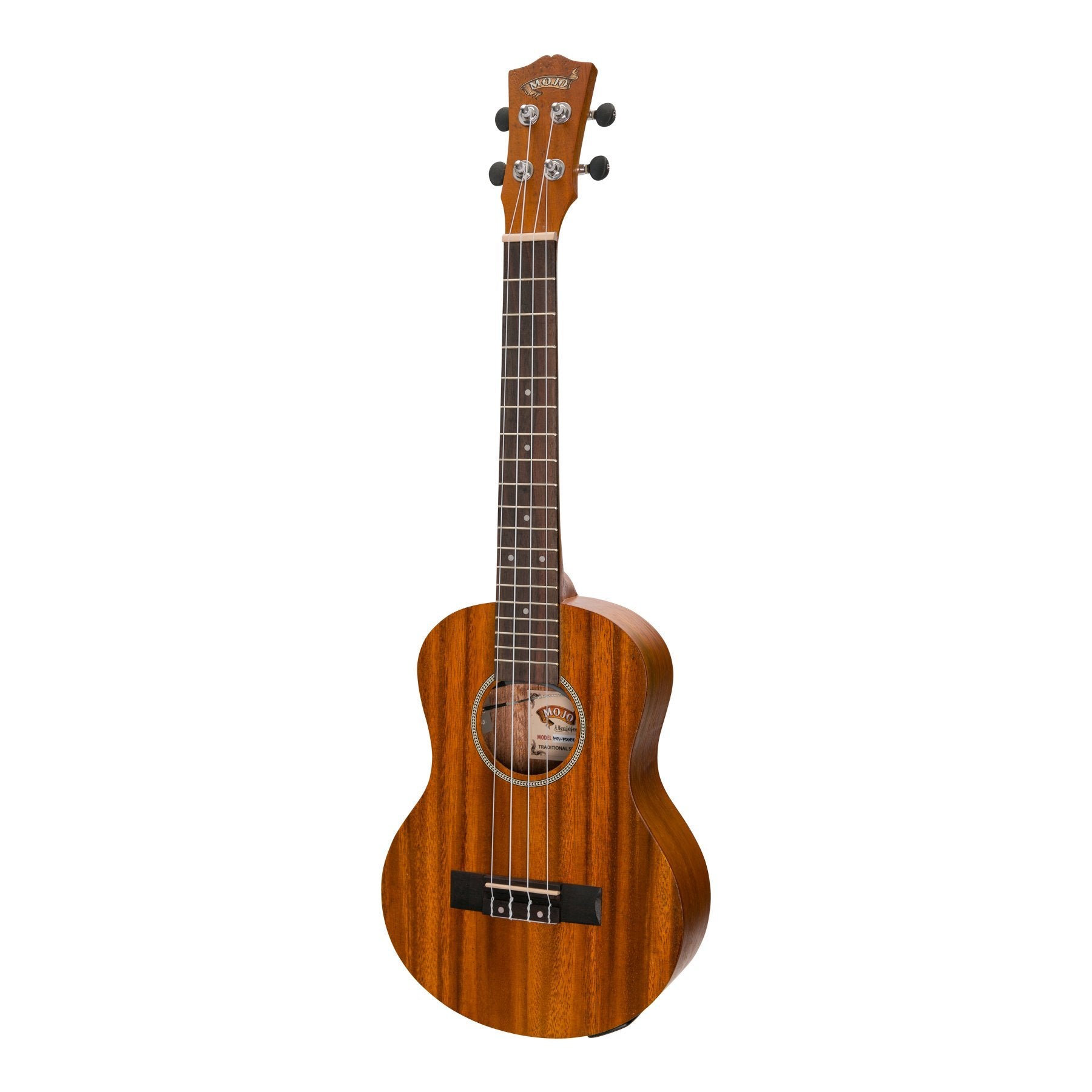 Mojo 'K20 Series' All Koa Electric Tenor Ukulele with Built-in Tuner (Natural Satin)-MTU-K20ET-NST