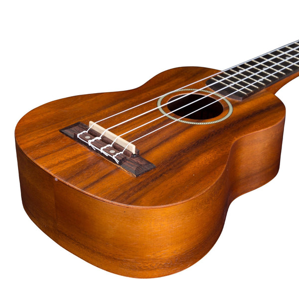 Mojo 'K20 Series' All Koa Soprano Ukulele (Natural Satin)