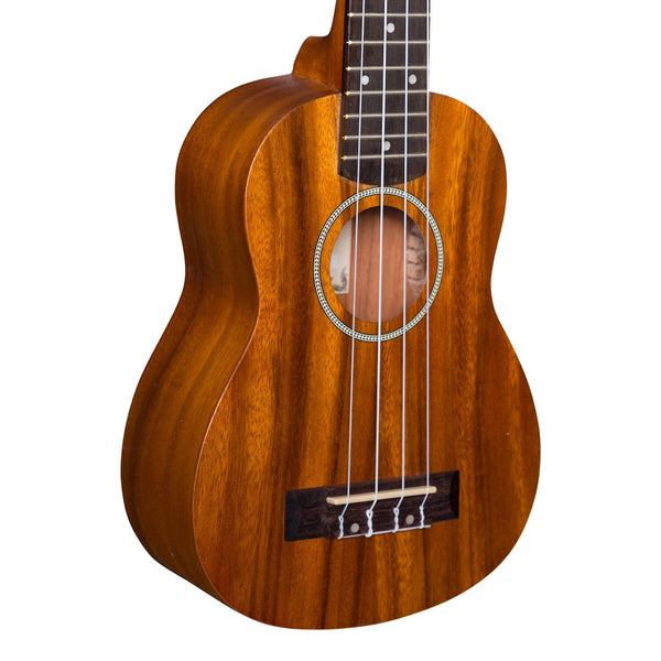 Mojo 'K20 Series' All Koa Soprano Ukulele (Natural Satin)