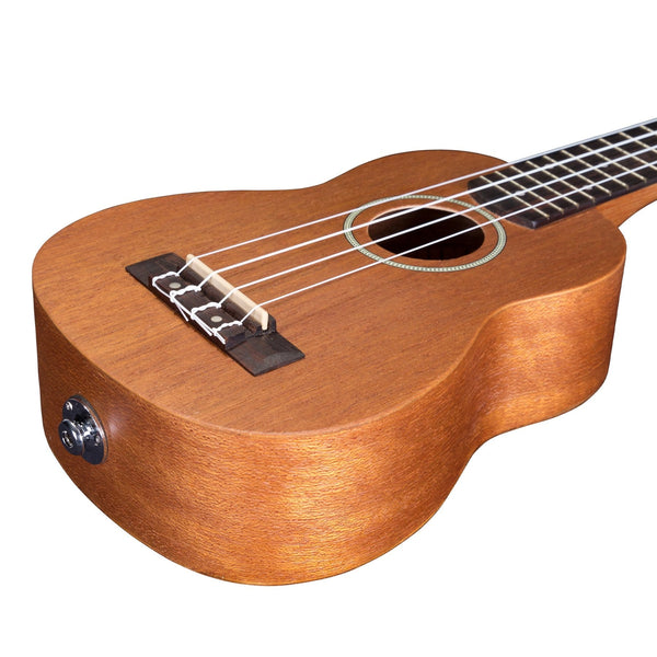 Mojo 'ME10 Series' All Meranti Electric Soprano Ukulele (Natural Satin)