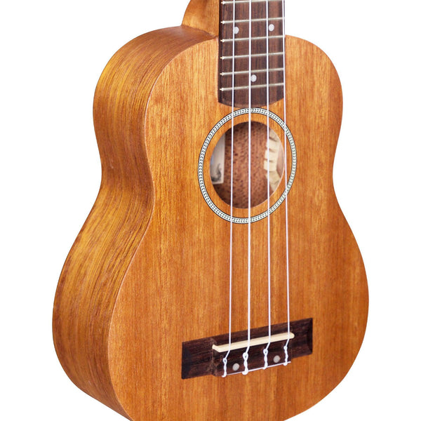 Mojo 'ME10 Series' All Meranti Electric Soprano Ukulele (Natural Satin)