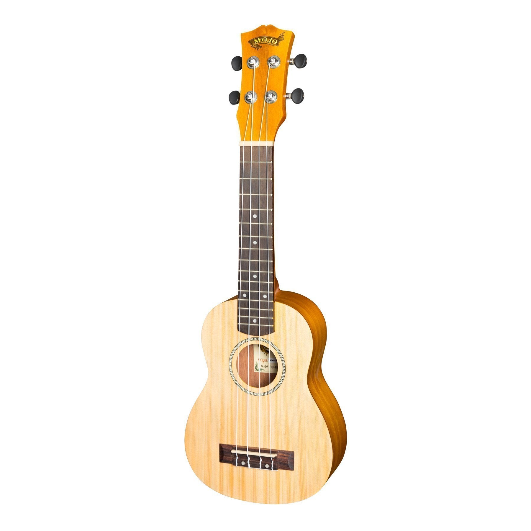 Mojo 'SA30 Series' Spruce Top and Acacia Back & Sides Electric Soprano Ukulele (Natural Satin)-MSU-SA30P-NST