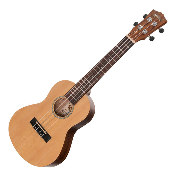 Mojo 'SZ40 Series' Spruce Top and Rosewood Back & Sides Electric Concert Ukulele (Natural Satin)