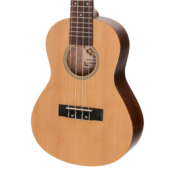 Mojo 'SZ40 Series' Spruce Top and Rosewood Back & Sides Electric Concert Ukulele (Natural Satin)