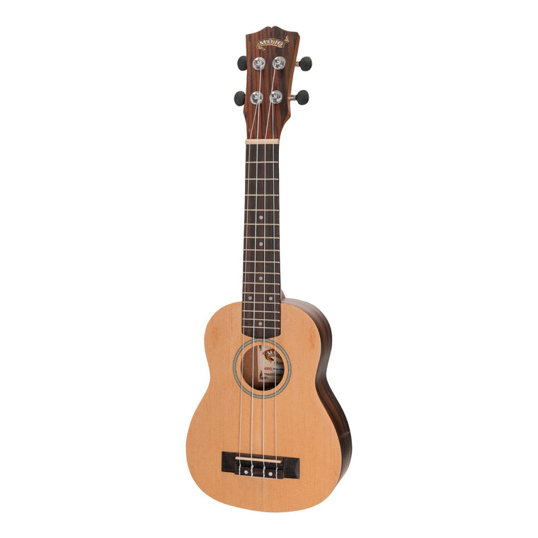 Mojo 'SZ40 Series' Spruce Top and Rosewood Back & Sides Electric Soprano Ukulele (Natural Satin)