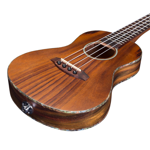 Mojo 'T5 Series' All Rosewood Thinline Electric Concert Ukulele (Natural Satin)