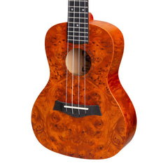 Mojo 'Traditional Series' Birdseye Maple Concert Ukulele with Gig Bag (Yellowburst)