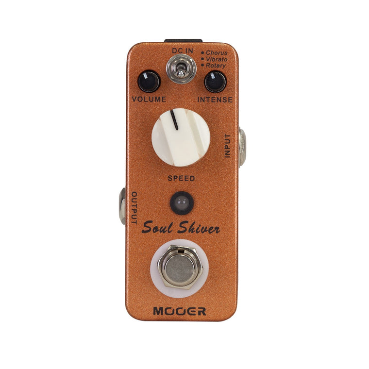 Mooer Soul Shiver Chorus, Vibrato & Rotary Micro Guitar Effects Pedal