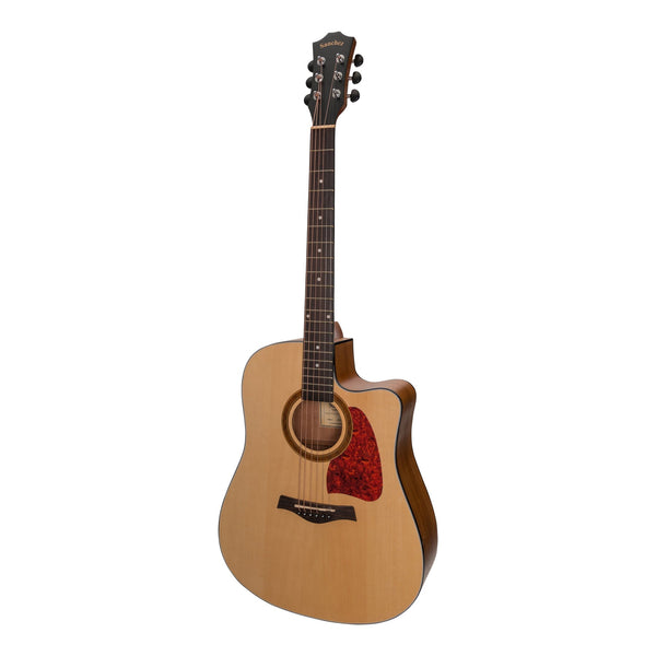 Sanchez Acoustic-Electric Dreadnought Cutaway Guitar Pack (Spruce/Acacia)