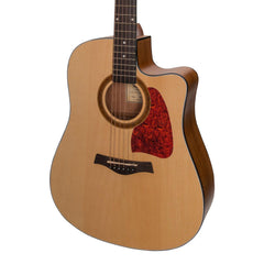 Sanchez Acoustic-Electric Dreadnought Cutaway Guitar Pack (Spruce/Acacia)