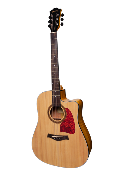 Sanchez Acoustic-Electric Dreadnought Cutaway Guitar Pack (Spruce/Koa)