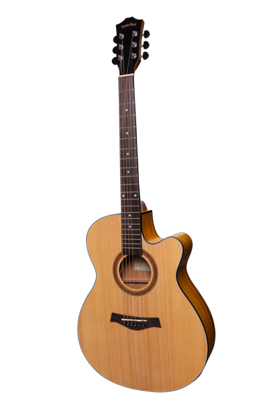 Sanchez Acoustic-Electric Small Body Cutaway Guitar Pack (Spruce/Acacia)