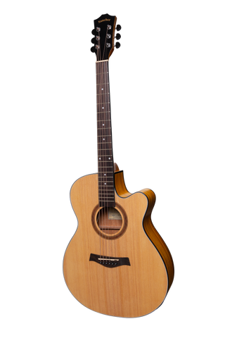 Sanchez Acoustic-Electric Small Body Cutaway Guitar Pack (Spruce/Acacia)