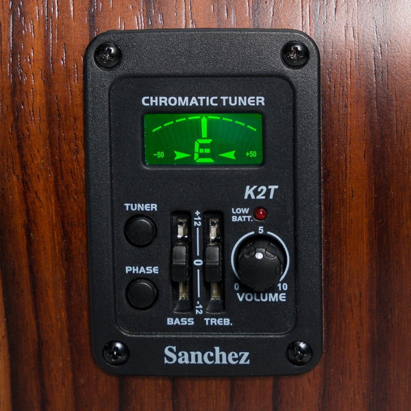 Sanchez Acoustic-Electric Small Body Guitar Pack (Koa)